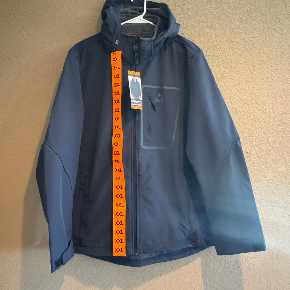 Gerry Men’s Hooded Softshell Jacket – Water & Wind Resistant Outdoor Coat - Picture 3 of 15